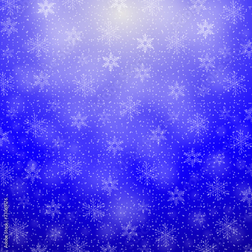 christmas background with snowflakes