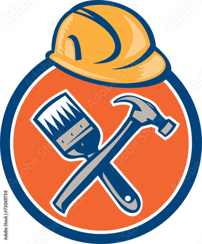 Builder Painter Carpenter Hammer Brush