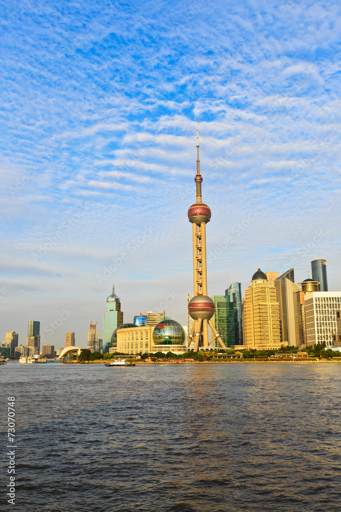 Naklejka premium beautiful city of Shanghai,in China.