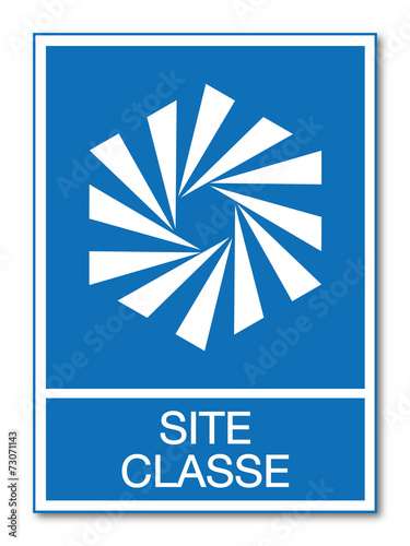 Panneau site classé.