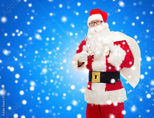 man in costume of santa claus with bag © Syda Productions
