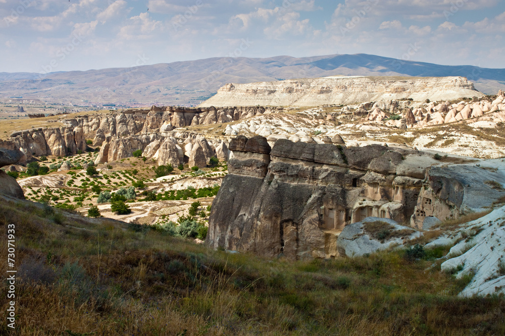 Unusual landscape in Cappadocia