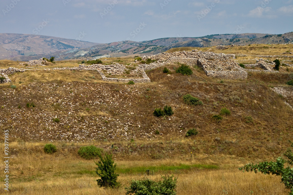 Fototapeta premium Ruins of old Hittite capital Hattusa