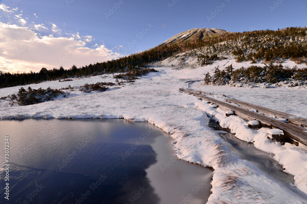 Obraz premium 初冬の燧ケ岳