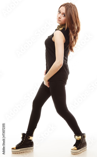 people concept - teenage girl in casual clothes