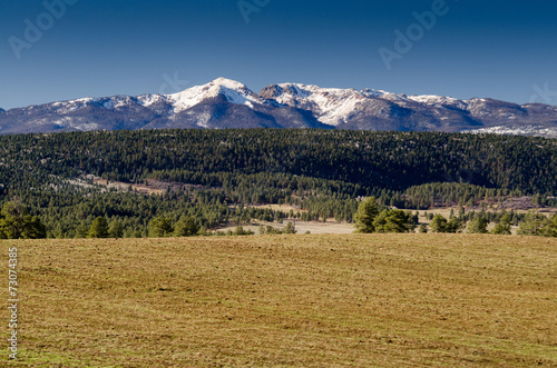 Pagosa mountain range, colorado 