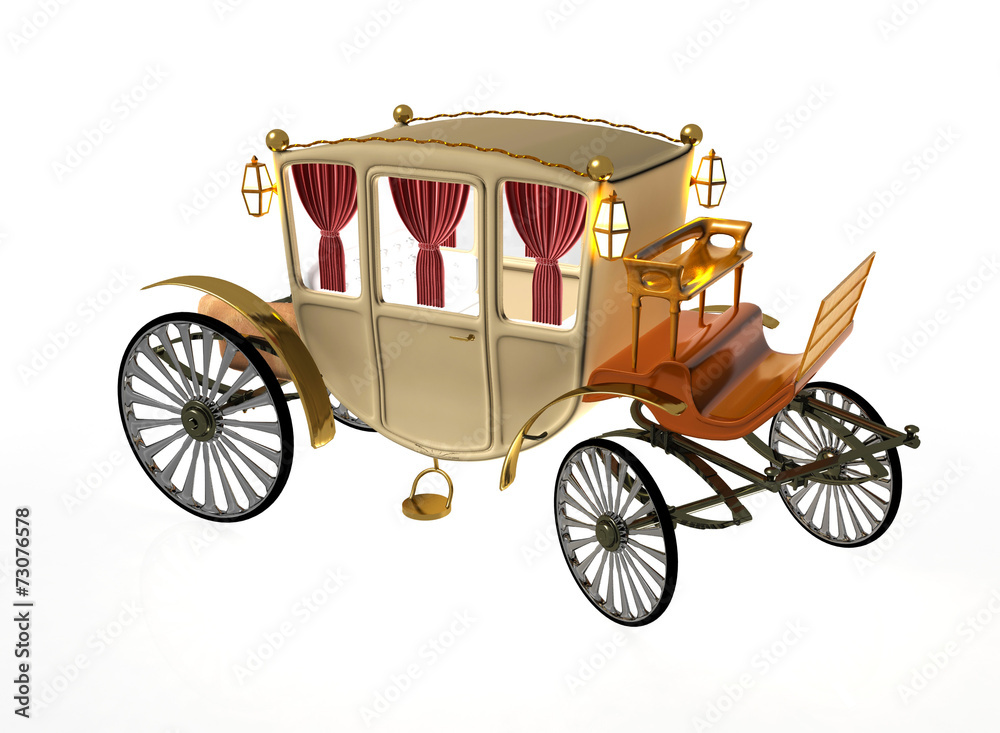 Decorative vintage carriage