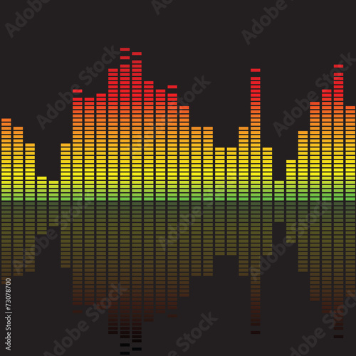colorful music equalizer