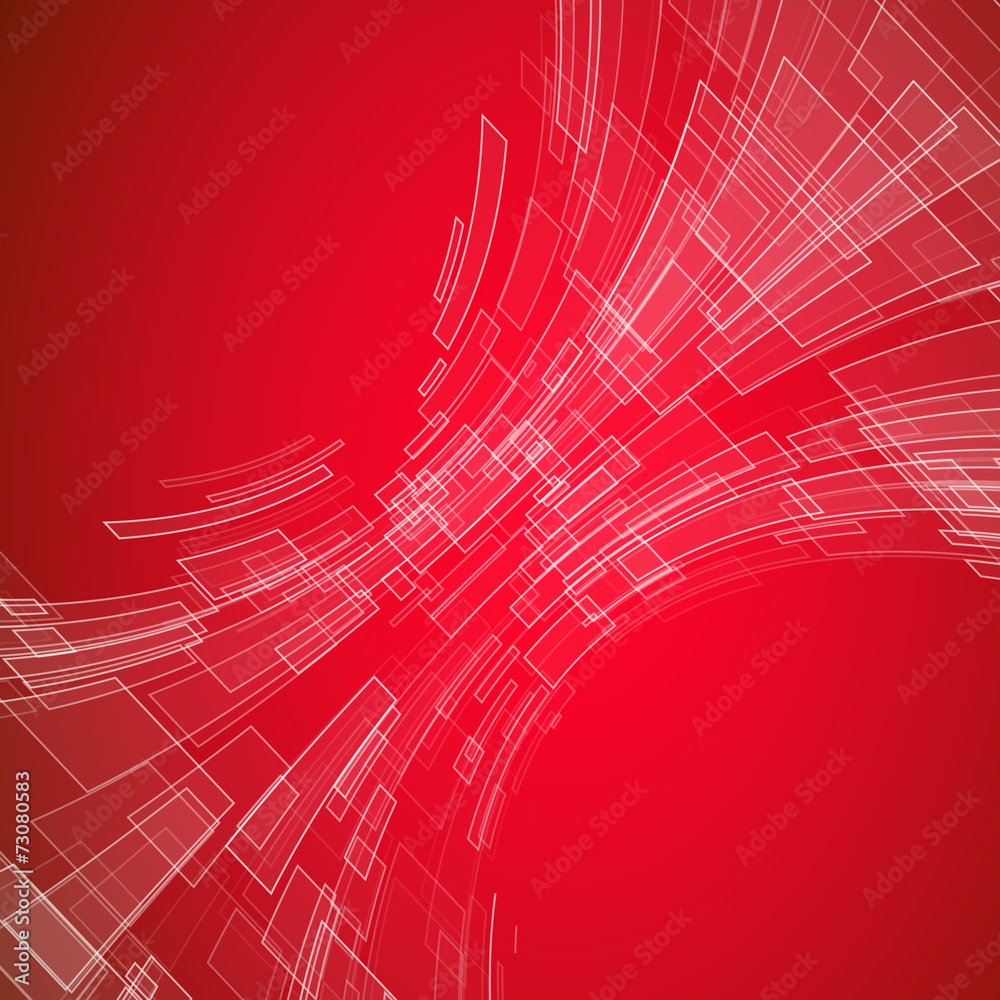 Abstract red tech