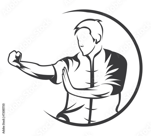 Stampa su tela martial art symbol