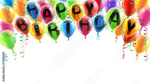 Happy birthday balloons