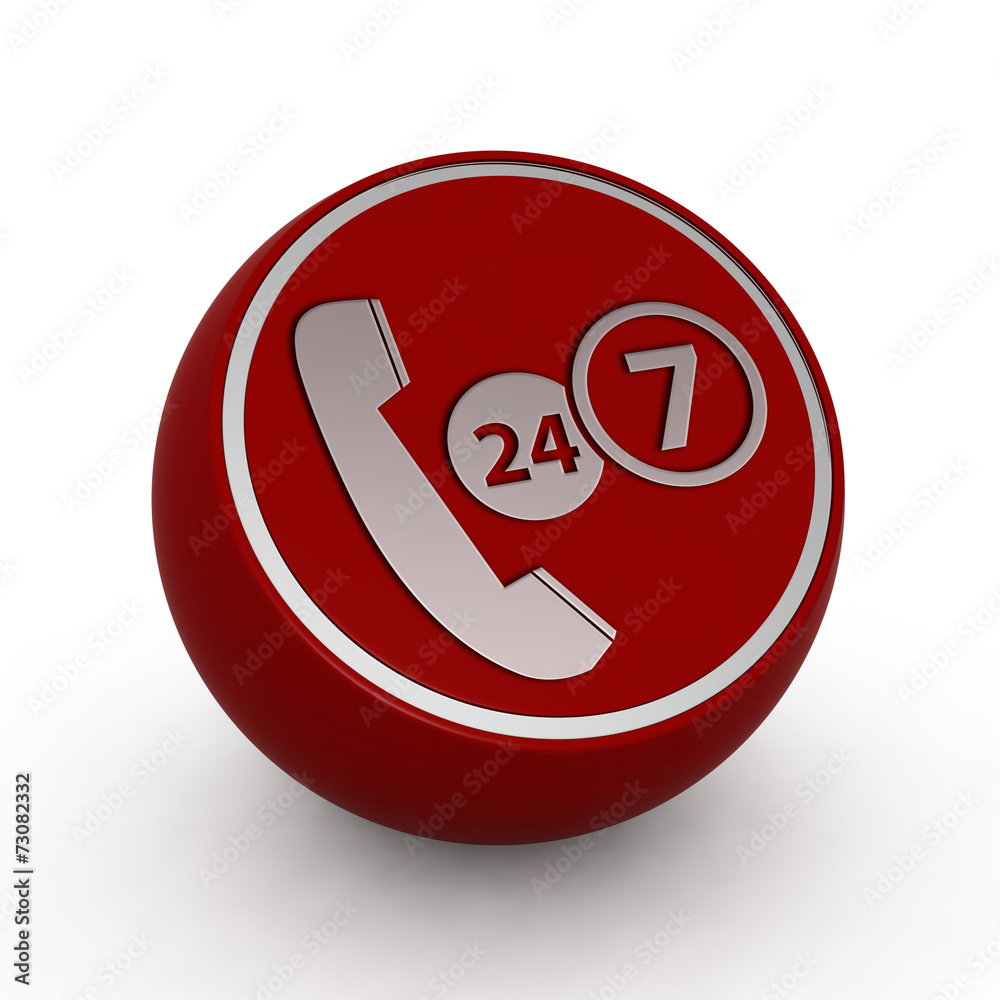 Support circular icon on white background Support circular icon on white background