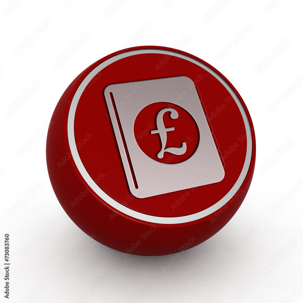 pound money book circular icon on white background pound money book circular icon on white background