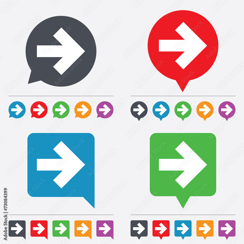 Arrow sign icon. Next button. Navigation symbol Arrow sign icon. Next button. Navigation symbol