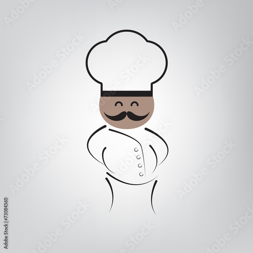 Black Chef Vector