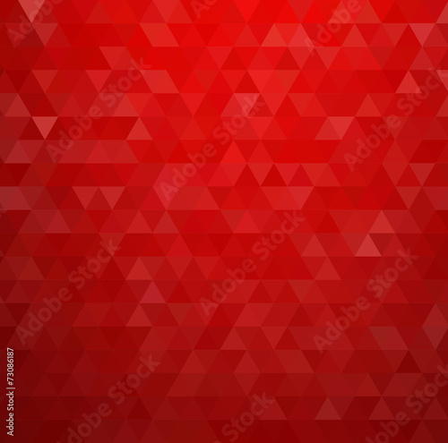Abstract red color retro background with  triangle