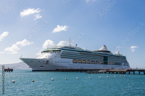 Cruise Ship at PIer in Sunny Port