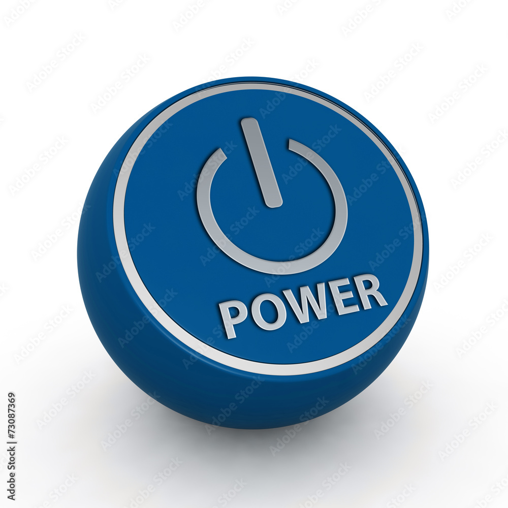 power circular icon on white background power circular icon on white background