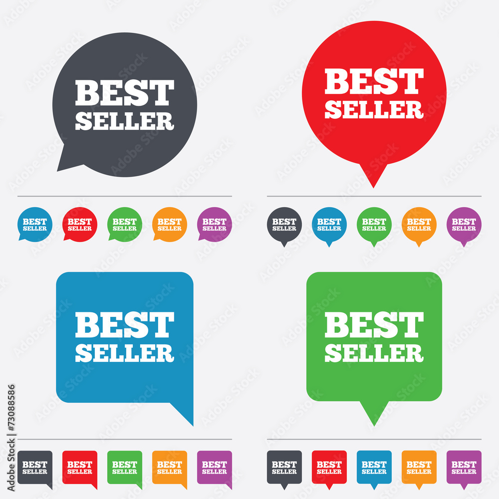 Best seller sign icon. Best seller award symbol Best seller sign icon. Best seller award symbol