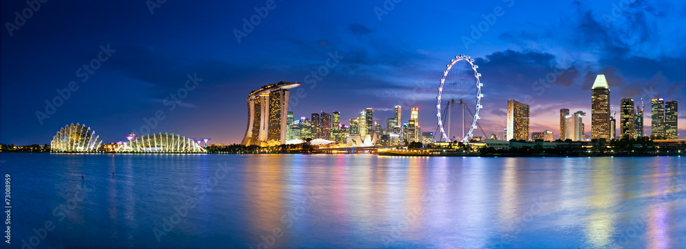 Singapore in twilight