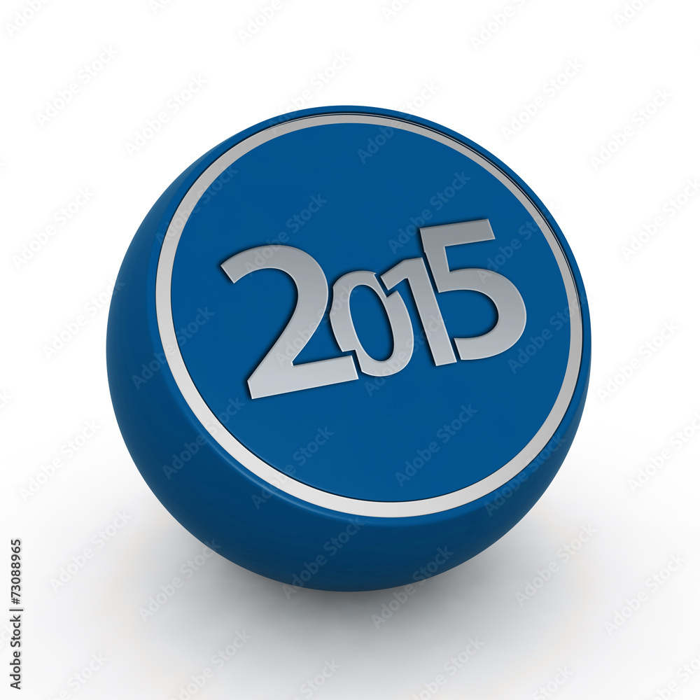 2015 circular icon on white background 2015 circular icon on white background