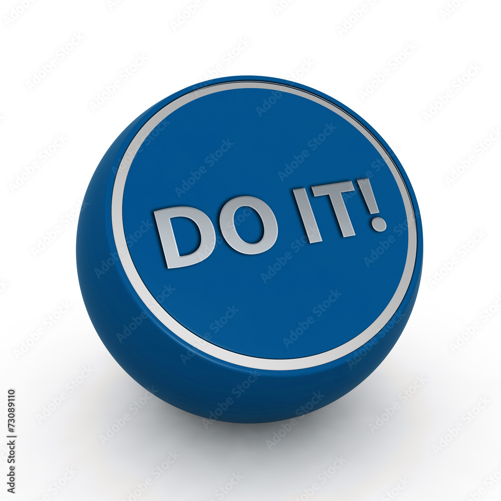 Do it circular icon on white background Do it circular icon on white background
