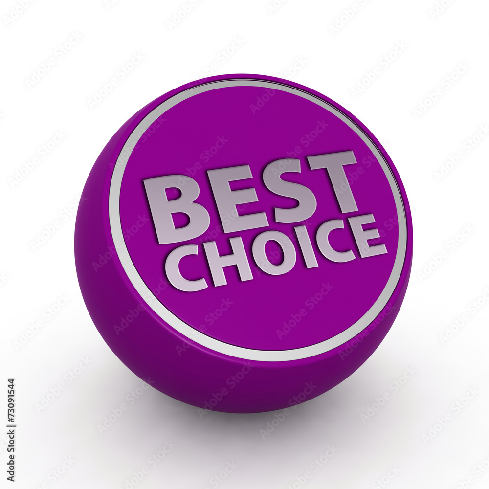 Best choice circular icon on white background Best choice circular icon on white background