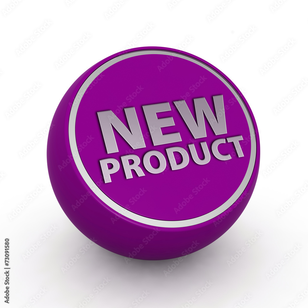 new product circular icon on white background new product circular icon on white background