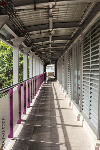 Over pass at BRT Sky train, Bangkok.