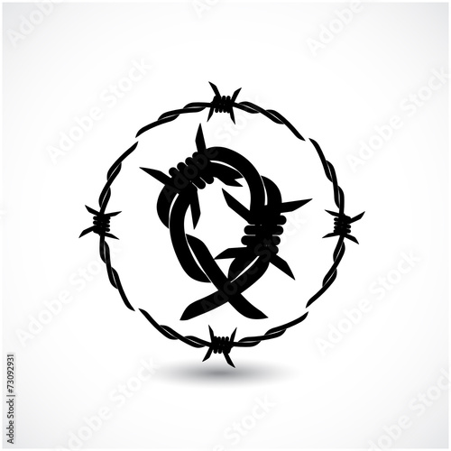 barbwire of breast cancer.