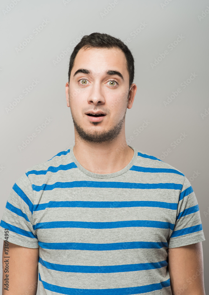 Fototapeta premium portrait of surprised man