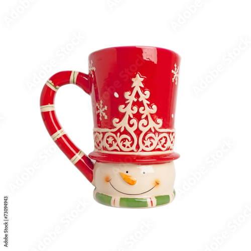 Festive Christmas Mug with Xmas tree,snowman