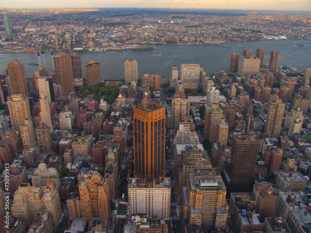 Obraz premium Aerial vews of New York City, USA