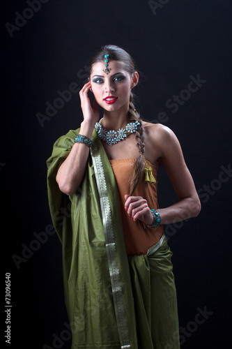 Indian girl dancing