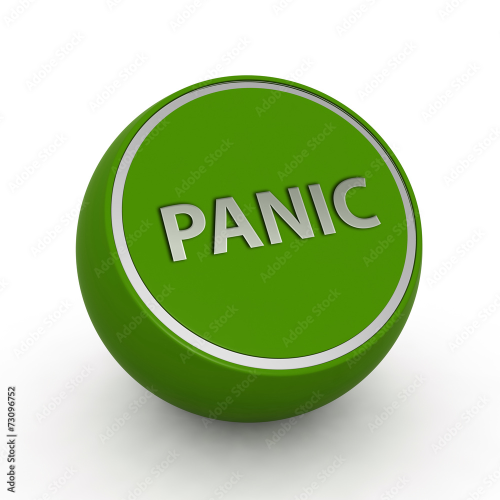 panic circular icon on white background panic circular icon on white background