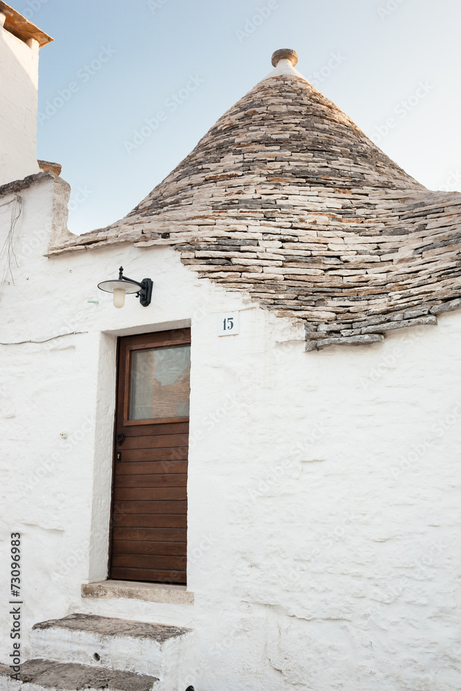 Trulli, the typical old houses in Alberobello.