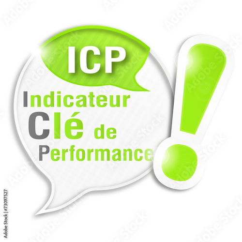 speech bubble collage acronym : ICP