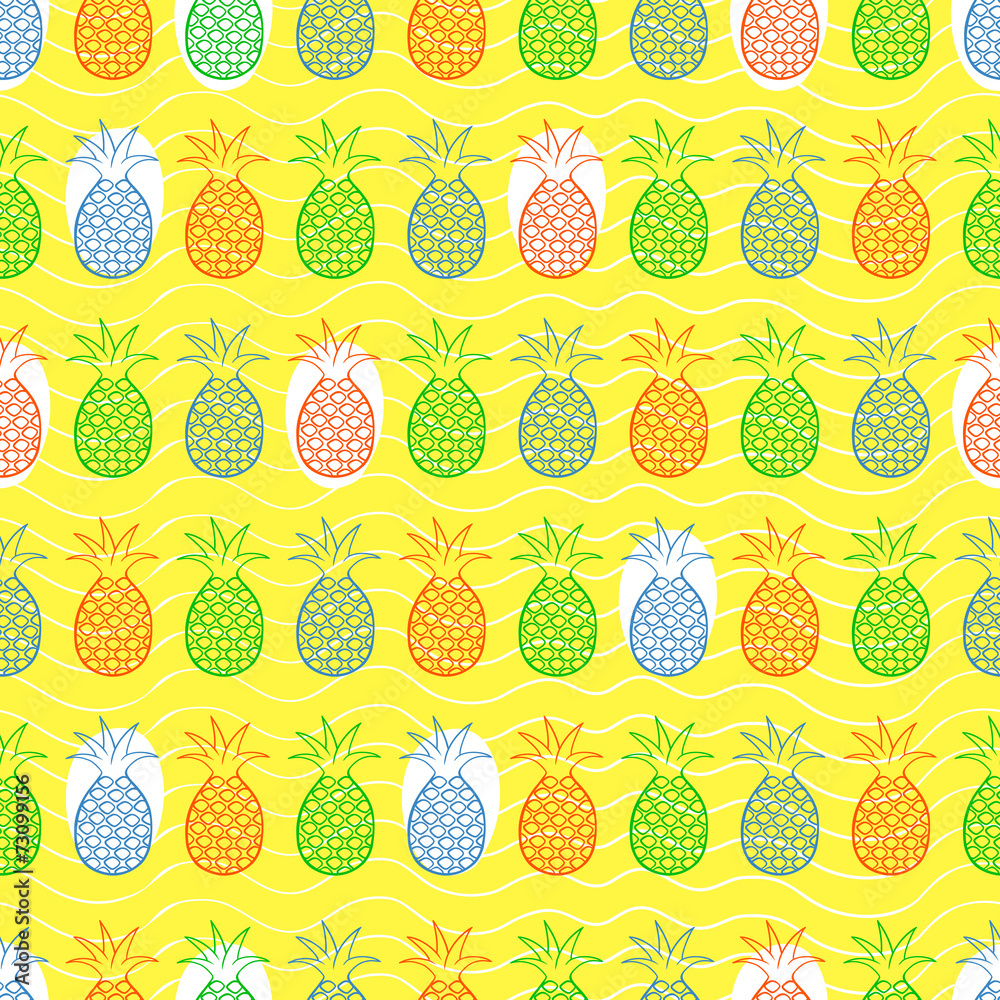 Pineapple seamless pattern Pineapple seamless pattern