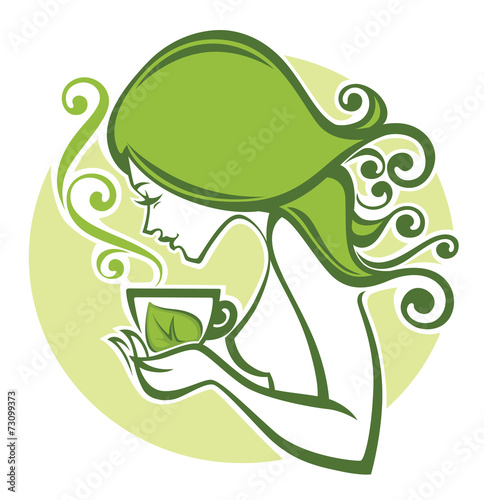 tea time vector illustration