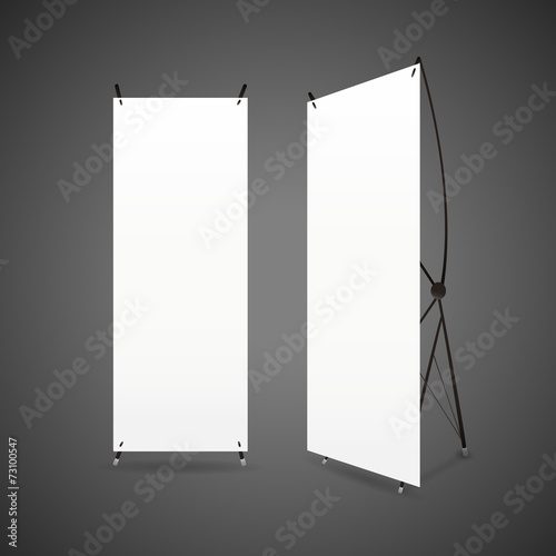 blank roll up banners set