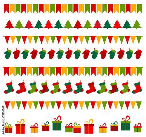 Christmas bunting and gifts