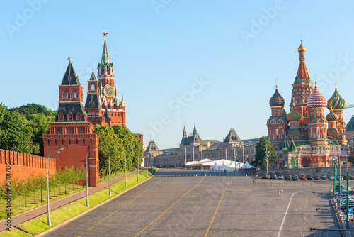 beautiful view of the Red Square in Moscow
