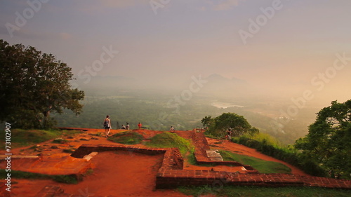 Sri Lanka Sigiriya view from the mountain