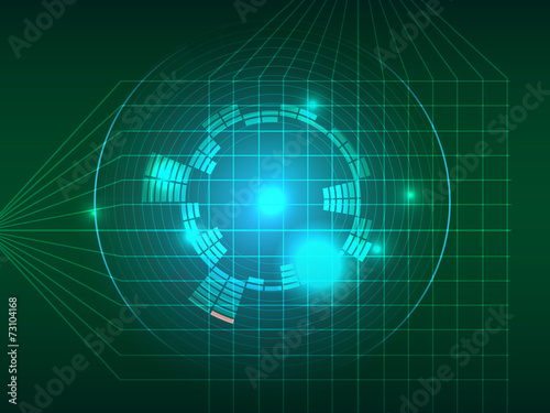 Abstract green grid equalizer background