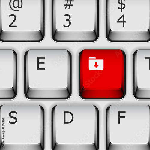 download key or button showing internet file or data sharing