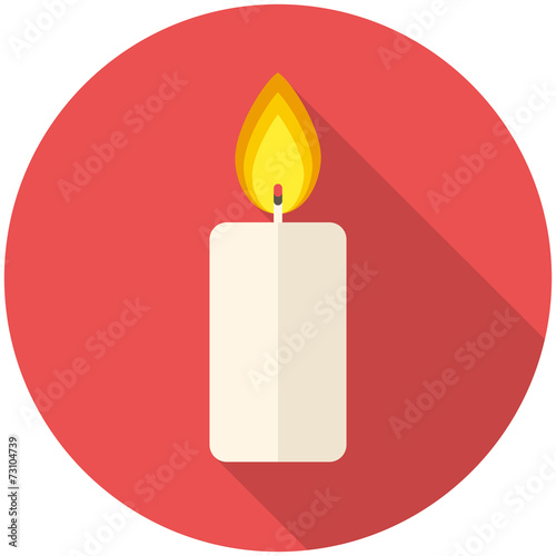 Christmas candle icon