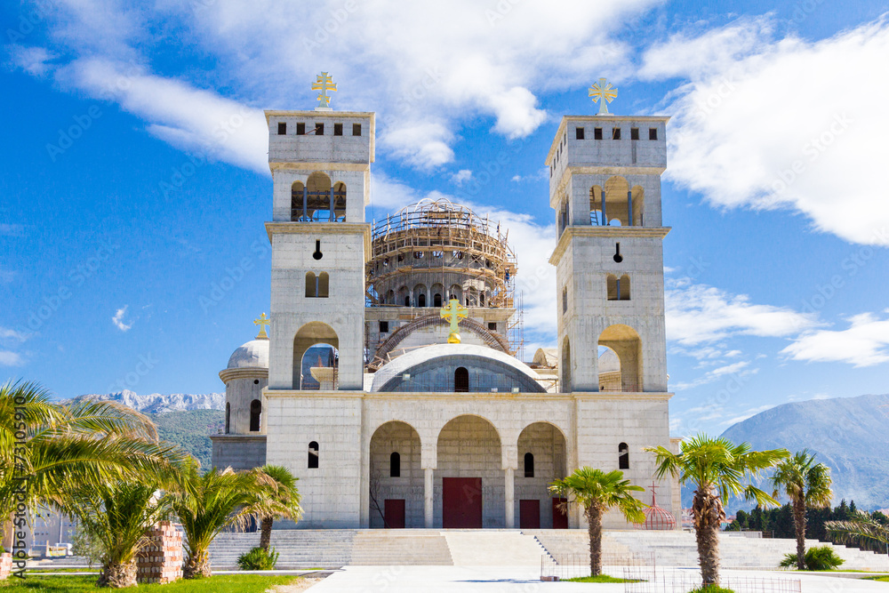 Cathedral Saint Jovan Vladimir, Bar city, Montenegro. 