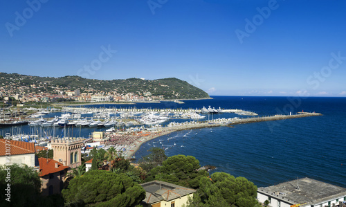 the beautiful Ligurian town of Porto Maurizio,Imperia, Italy photo