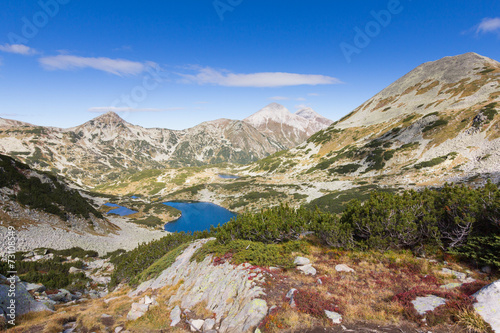 Fototapeta Naklejka Na Ścianę i Meble -  Mountains valley lakes. Bulagria, Pirin mountain ridge. 