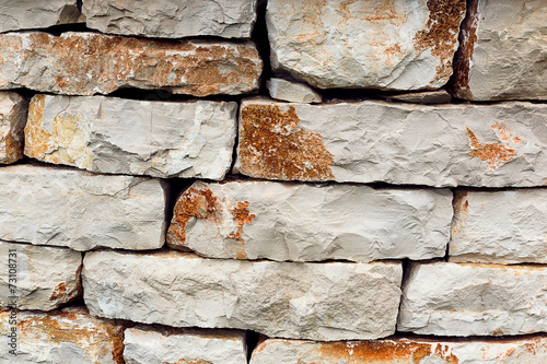 Wall of stones photo